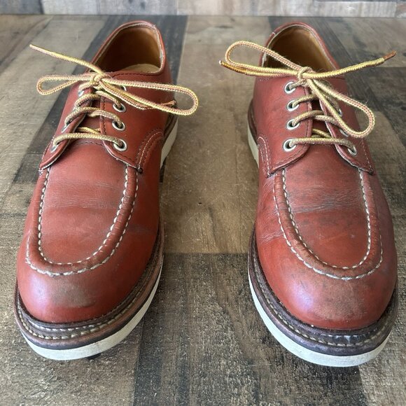 Red Wing 8103 Oro Russet Moc Toe Leather Work Boots Mens 9 D - Picture 12 of 12